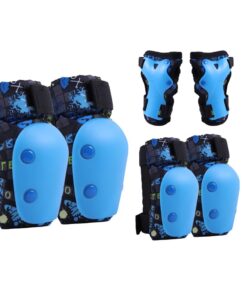 Thickening Adjustable Sports Protective Gear Kit for Kids - 6 Piece - Blue