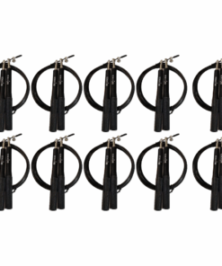 Thin Wire Jump Rope -10 Pack - 1818 Fitness - Black