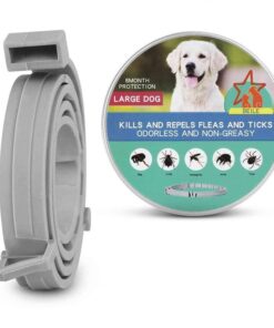 Tick & Flea Collar for Dogs & Cats Repellent Long Lasing Natural Formula - 38.0 cm