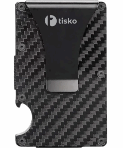 Tisko Minimalist Wallet Card Holder & Money Clip - RFID Blocking