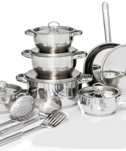 Tissolli Bekaline 15 Piece Stainless Steel Cookware Set