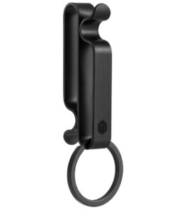 Titanium Alloy EDC Belt Keychain Clip (PVD Black)