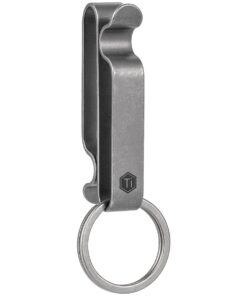 Titanium Alloy EDC Belt Keychain Clip (Sandblasted)