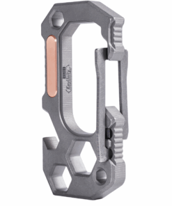Titanium Alloy EDC Carabiner Clip with Wrench (Copper Inlay)