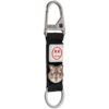 Titanium Alloy EDC Carabiner Keychain (Molle Webbing Strap) - Grey & Black