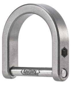 Titanium Alloy EDC D Shaped Keyring (L)