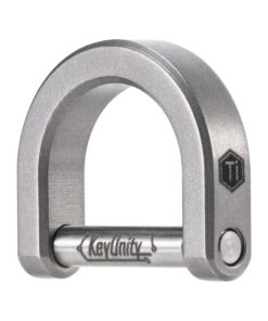 Titanium Alloy EDC D Shaped Keyring (M)