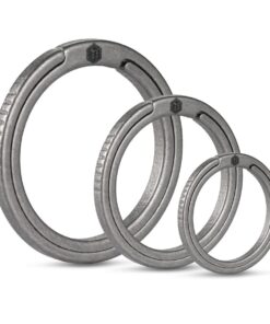 Titanium Alloy EDC Keyring Set Sandblasted (1L+1M+1S)