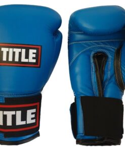TITLE Competition Leather Boxing Gloves - Blue - 10 oz