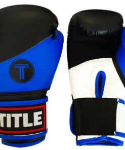 TITLE Impact Boxing Gloves - Blue/Black/White - 16 oz