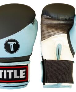 Title Impact Boxing Gloves - Powder Blue/Grey/White - 10 oz