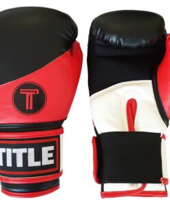 TITLE Impact Boxing Gloves - Red/Black/White - 10 oz