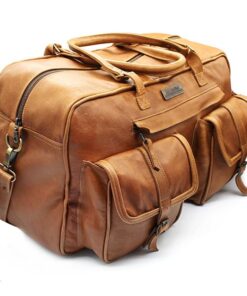 TM Leather Brown Safari Kruger Duffle Bag