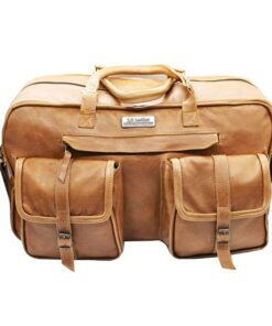 TM Leather Brown Safari Kruger Duffle Bag - light Brown
