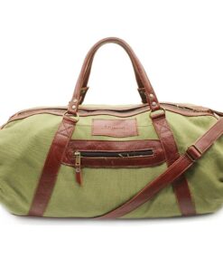 TM Leather Burrell bag Olive Green and Tan leather
