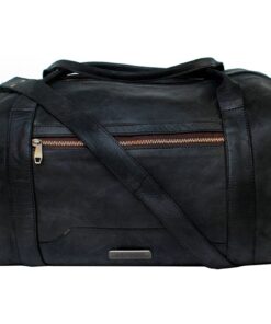TM Leather Robert Weekend Away Duffle Bag - Black