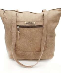 TM Leather Tote Buffalo Handbag - Buffalo Grey