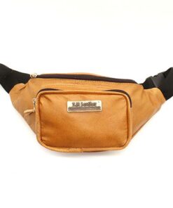 TM Leather Unisex Moon Bag/Cross Body Bag - Butternut