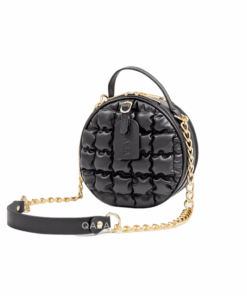 Toktok Small Round Portable Crossbody Shoulder Bag - Black