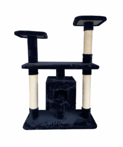 Tom Catz Mansion Scratch Post - Black