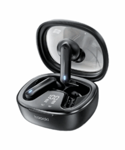 TOOCKI - Wireless Earbuds with LED Digital Display - Black