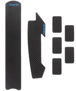 Toopre 7 Piece Bicycle Protection Decals - Stick On - Carbon