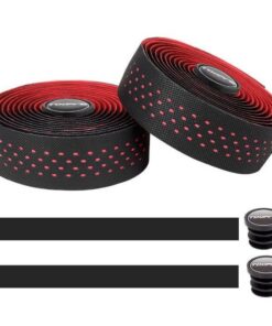 Toopre - Elite Non-Slip Punched Bicycle Handlebar Tape - Red, Black
