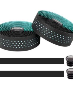 Toopre - Elite Non-Slip Punched Bicycle Handlebar Tape - Sky Blue Black