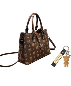 Top Handle Tote Bag Pocketbook Work Tote Bag with Pendant