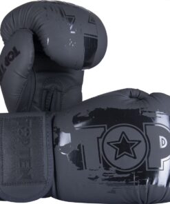 Top Ten Boxing Gloves - Black N Black - 10 oz