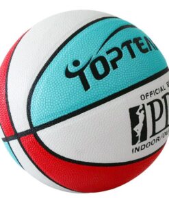 TOPTEAMS Basketball PU Leather -Outdoor Street Ball - Size 7 - Multi Color