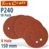 TORK CRAFT 10 pack 150 mm Sanding Disc with Holes - 240