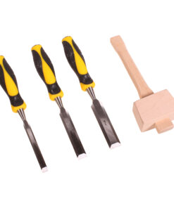 TORK CRAFT 3 PCS Chisel Set with Wooden Mallet
