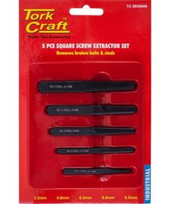 TORK CRAFT 5 PCS Square Screw Extractor Set