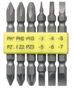 Tork Craft 6 PC 65 MM Double End Power Bit Set