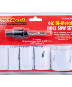 TORK CRAFT 6 PCS Bi-Metal Hole Saw Set