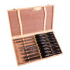 TORK CRAFT 9 PCS Wood Turning Chisel Set HSS in Case