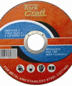 Tork Craft Cutting Disc Steel & SS 115 X 0.8 X 22.2mm