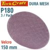 TORK CRAFT Dura Mesh 150mm Velcro ABR. Discs - 180Grit