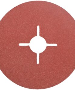 TORK CRAFT Fibre Discs (for angle grinders with backing pad) - 115 mm x 100 Grit