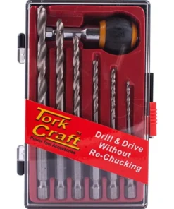 Tork Craft Hex Shank Drill Set 7 Piece