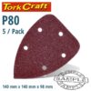 TORK CRAFT Triangle Sandpaper 140 x 140 x 80 MM G80