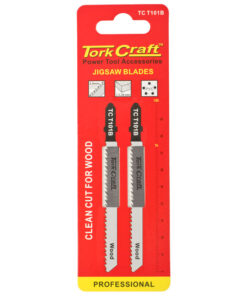 TORK CRAFT T-Shank Jigsaw Blades for Wood 2 PCS (100 MM 10 TPI)