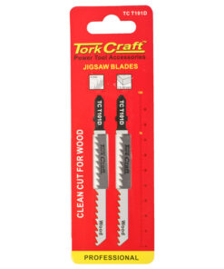 TORK CRAFT T-Shank Jigsaw Blades for Wood 2 PCS (100 MM 6 TPI)