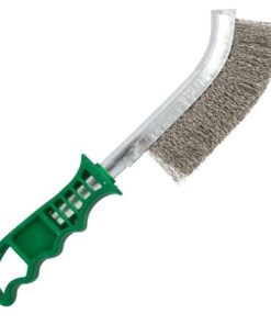 Tork Craft - Wire Hand Brush / Stainless Steel Wire Brush - Green Handle