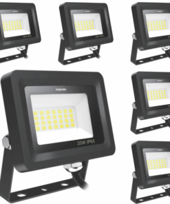 Toshiba Floodlight Outdoor IP65 20W Cool Daylight 6500K - 6 Pack