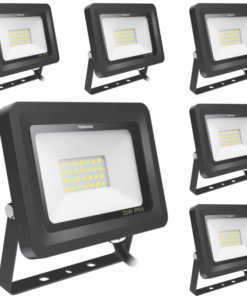 Toshiba Floodlight Outdoor IP65 30W Cool Daylight 6500K - 6 Pack