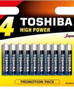 Toshiba High Power Alkaline AAA (6+4) - 10 Pack