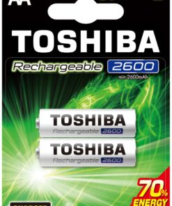 Toshiba Rechargeable 2600mAh AA - 2 Pack