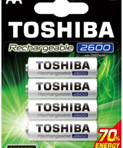 Toshiba Rechargeable 2600mAh AA - 4 Pack